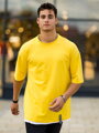 Divatos férfi VSB BASIC sárga póló