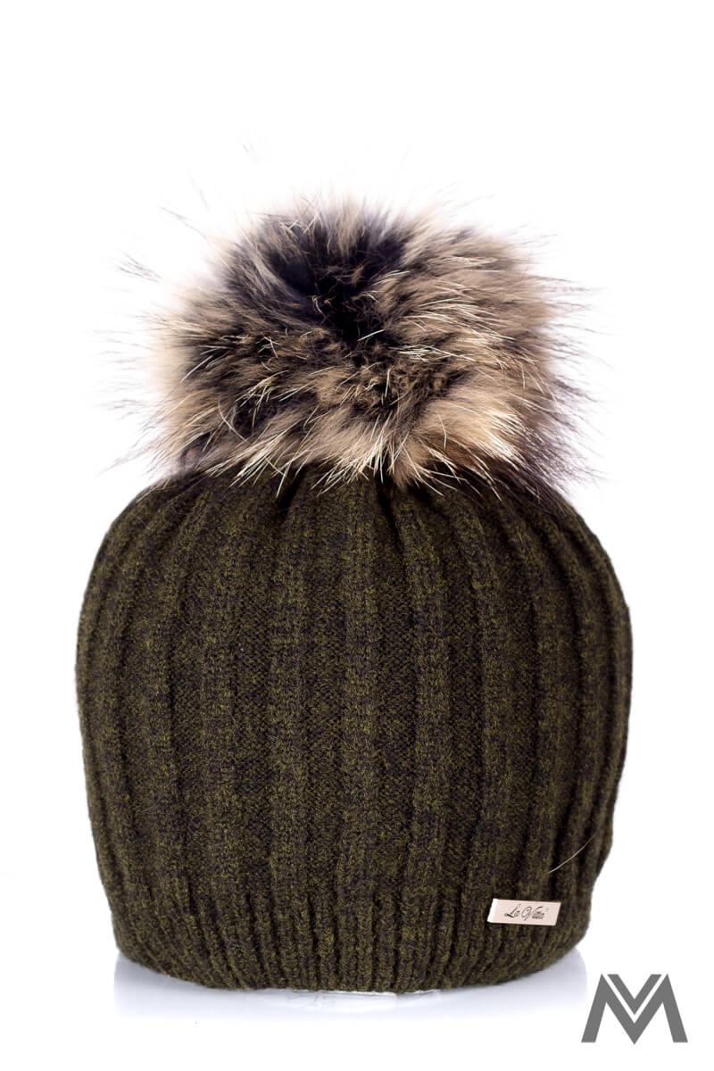 czapka, damska, naturalne futro, pompon, nowoczesna, Boże Narodzenie, prezent czapka, damska, naturalne futro, pompon, nowoczesna, Boże Narodzenie, prezent
