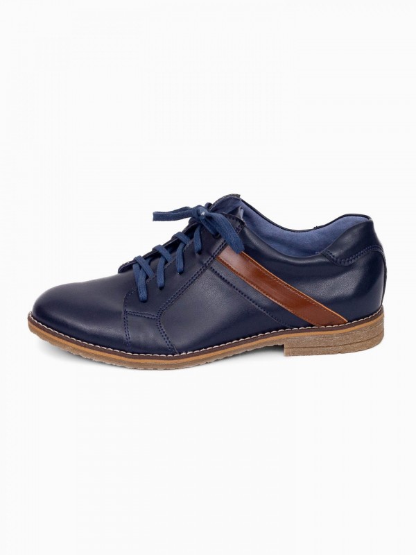 Chłopięce dziecięce buty skórzane 303 niebieskie buty wizytowe, obuwie eleganckie, dziecięce buty, brązowe buty, eleganckie buty, czarne buty, niebieskie matowe buty