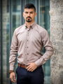 VERSABE Szép férfi barna színű ing VS-PK-1736