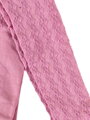 Dievčenské pančuchy v ružovej farbe so vzorom