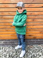 Kisfiús melegítő nadrág TOMMY LIFE petróleumzöld