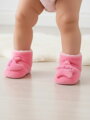 Bélelt csecsemő papucs Mebear rózsaszín