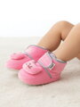 Bélelt csecsemő papucs rózsaszín színben