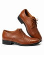 Chlapčenské spoločenské topánky 158K hnedé