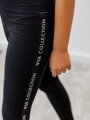 Lányos leggings LARA VSB fekete