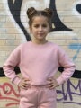 Dievčenská babypink croptop mikina VSB IWY