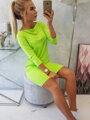 Sportos női ruha neon 8825  zöld színben