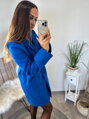 Gyönyörű női kabát kék színben