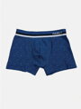 Modré pánske boxerky s geometrickými tvarmi