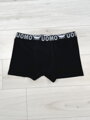 Čierne pánske bavlnené boxerky UOMO