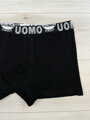 Čierne pánske bavlnené boxerky UOMO