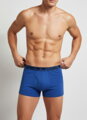 Pamut férfi kék boxeralsó UOMO