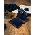Pánska kožená peňaženka 326L-RBA-D modro-červená