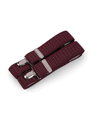 Burgundy pánske traky s bodkami 650255