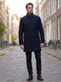 Luxus sötétkék színű férfi kabát