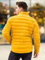 Átmeneti férfi kabát sárga színben