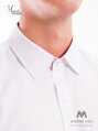 VERSABE Luxus férfi fehér ing, piros belső mandzsettával SLIM FIT VÁGÁS VS-PK-1711