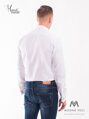 VERSABE Luxus férfi fehér fényes ing mandzsettagombokkal SLIM FIT VÁGÁS VS-PK-1712