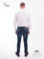 VERSABE Klasszikus fehér, enyhén fényes ing  SLIM FIT vágásban VS-PK-1714