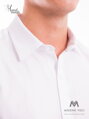 VERSABE Klasszikus fehér, enyhén fényes ing  SLIM FIT vágásban VS-PK-1714
