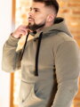 Férfi pulóver VSB HOODIE khaki