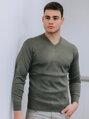 Férfi pulóver N14 világos szürke