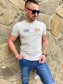 Rövid ujjú férfi póló TOMMY LIFE szürke