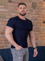 Férfi póló VERSABE  BIO pamutból 03 sötétkék