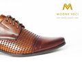 Elegáns cipő - bőr modell 218 - barna