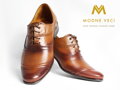 Barna elegán cipő - bőr modell 126