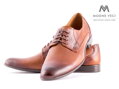 Elegáns cipő - bőr modell 138/T - barna