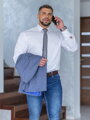 VERSABE Fehér klasszikus matt ing SLIM FIT vágásban - VS-PK-1713
