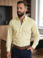 VERSABE Luxus férfi sárga ing pontokkal VS-PK-1735