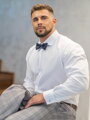 Klasszikus fehér matt ing, borított bekapcsolásal SLIM FIT vágásban VS-PK-1715
