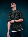 Oversize férfi trikó VSB ARMY zöld színben