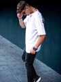 Rövid ujjú férfi póló VSB DARK FUTURE white