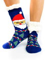 Női karácsonyi zokni MIKULÁSA L26002 sötétkék