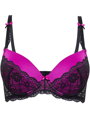 Melltartó Fifii Black push-up