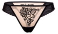 Tanga bugyi Roža Mehendi Black 