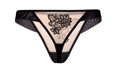 Tanga bugyi Roža Mehendi Black 
