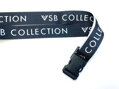 Fekete VSB COLLECTION márkájú öv műanyag csattal