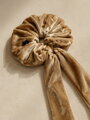 Scrunchie VSB velúr hajgumi barna színben