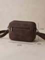 Dámska semišová crossbody kabelka Chocolate