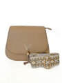 Barna női bőr crossbody kézitáska