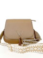 Barna női bőr crossbody kézitáska
