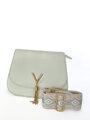 Stílusos női crossbody krém színű kézitáska