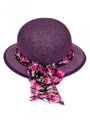 Dámsky klobúk so stužkou KDS- 18 fialový