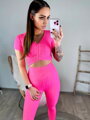 Neon rózsaszín színű női szett