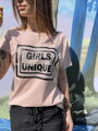 Női póló MFY GIRLS UNIQUE rózsaszín